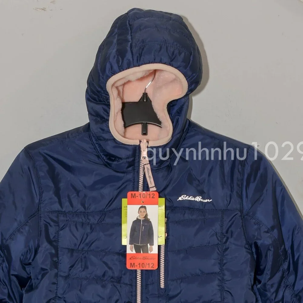 Eddie Bauer Girls’ Faux Fur Reversible Jacket